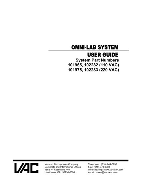 User Guide for Omni